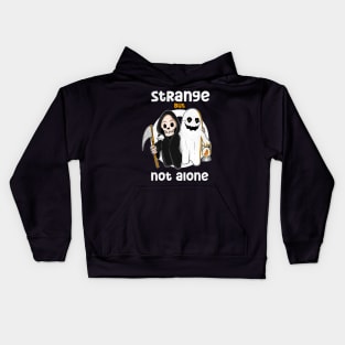 Strange But not alone Reaper and Ghost Kids Hoodie